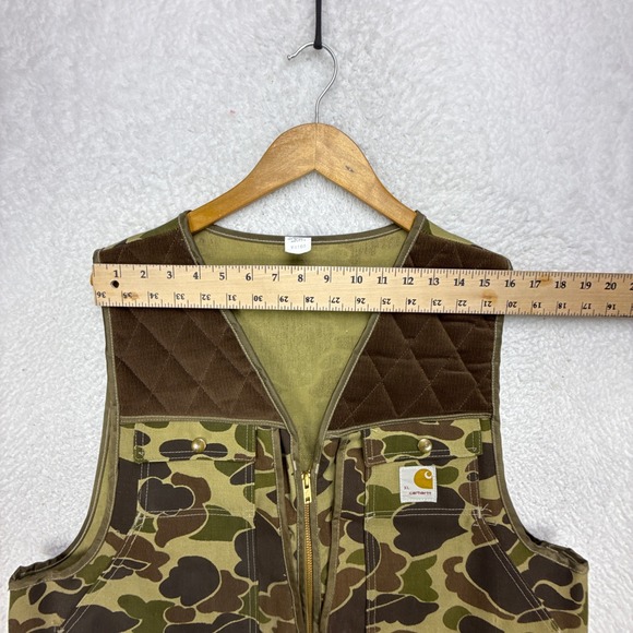 Vintage Carhartt Hunting‎ Vest Mens XL VU103 CMO Camo EUC - Picture 7 of 12